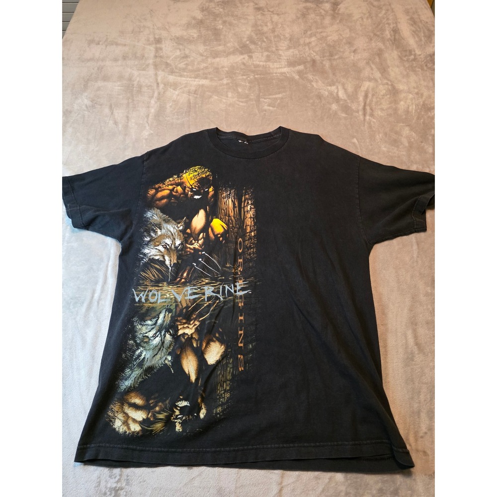 Marvel Wolverine Origins Graphic T-Shirt Mens XL Black Short Sleeve Tee